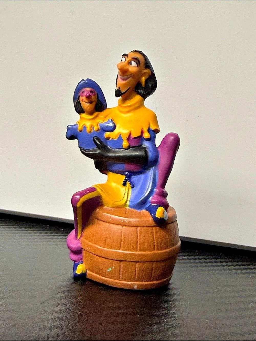 Disney Hunchback of Notre Dame Clopin Figure With Puppet Barrel